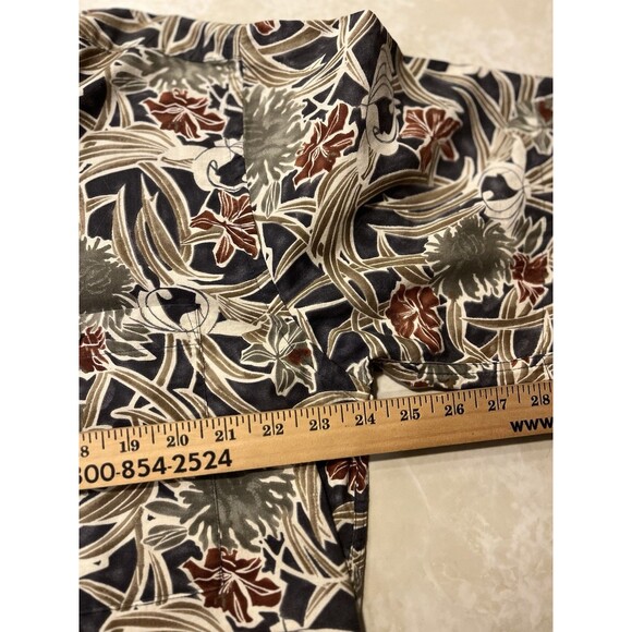 Vtg Mens Hawaiian SS Button Up Collared Shirt Sz L - Picture 6 of 10